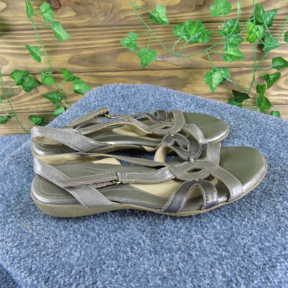 Naturalizer Women's Cooper Strappy Taupe Leather Sz 8 Medium Gently Used 2025 - Picture 3 of 6